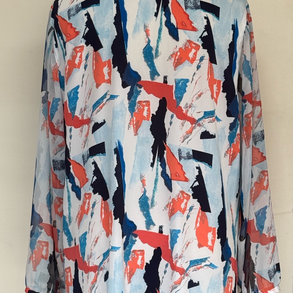Sejour Multicolor Abstract Blouse #116 - Picture 2 of 4